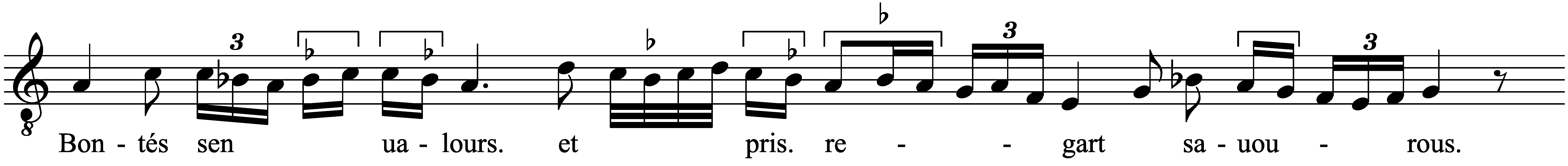 Work musical notation